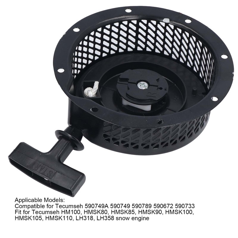 Recoil Starter Pull Plate Starter Replacement for Tecumseh HM100 HMSK80