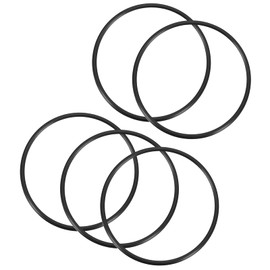 QUARKZMAN 85 mm x 78 mm x 3.5 mm Nitrile Rubber O-Rings x 5 Pieces Round Sealing Disc for Tap Plumber Repair Seal Connection [Black]
