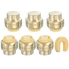 PATIKIL 2 Pcs End Cap Stop Valve 1/2" Compression Water