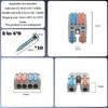 CTRICALVER Lever Connectors, Screw Terminal Block Set, Quick Wiring for