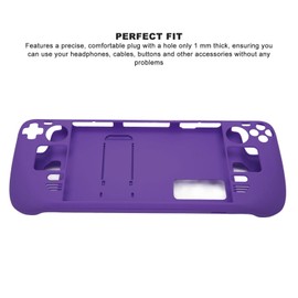 Full Protective Case for Steam Deck, Kickstand Case Shockproof Non-Slip Anti Collision Accessories Skin for Steam Deck (Dark Violet)