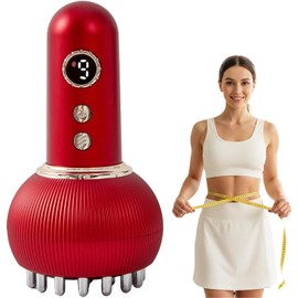 Paiaito Lymphatic Drainage Massager & Anti Cellulite Massage Tool, Helps Reduce Stretch Marks & Cellulite, for Legs, Arms & Belly, Body Sculpting Machine with Microcurrent, Light, Heat & Vibration
