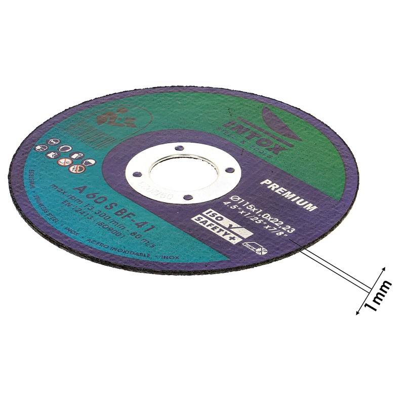 INTOX Cutting Discs 115 mm x 1.0 mm Pack of