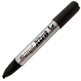 AZOR - Marcadores Permanentes, Plumones, Indelebles, Color Negro, 6 Piezas, Punta De Cincel, Signal Xtra, 301.4006NE