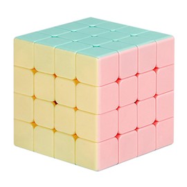 OJIN Shengshou ChuanQi Legend Series Cube 4x4x4 Brain Teaser Twist Cube Bright Pink Stickerless Puzzle Frosted Surface Puzzle Cube