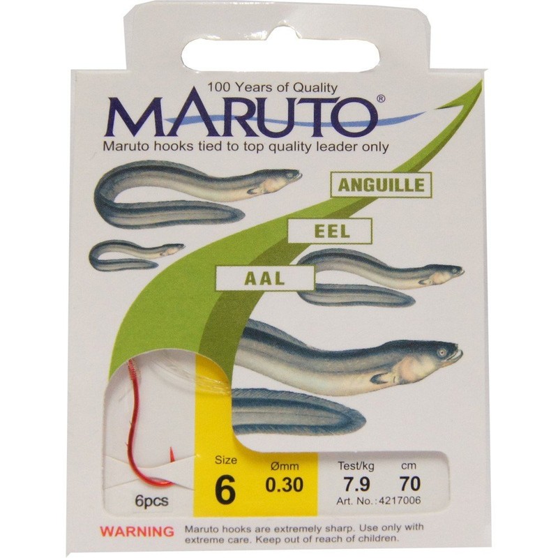 Maruto Eel Hooks Eel Fishing Worm Hooks, Size: 10