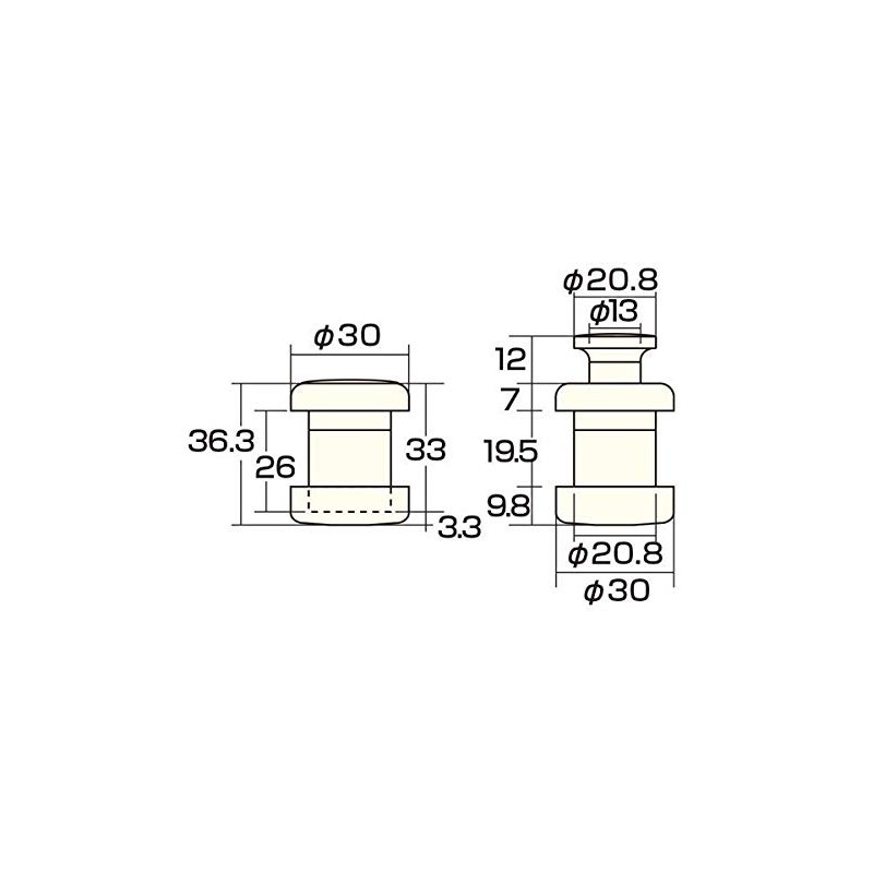aiwa No. 300 Push Pull 30 mm WB 00113423 –