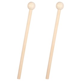 2Pcs Wood Xylophone Mallets, 7.5 Inch Percussion Sticks for Xylophone Glockenspiel Bell Chime Woodblock Drum