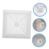 SEWACC Bathroom Exhaust Vent Cover Grille for Square Exhaust Fan