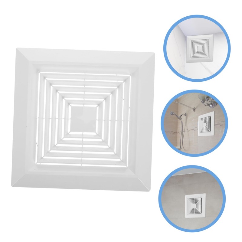 SEWACC Bathroom Exhaust Vent Cover Grille for Square Exhaust Fan