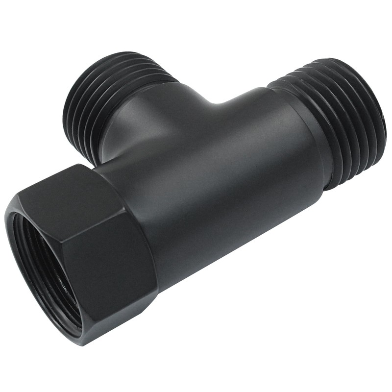 Hordion T Valve Adapter, G1/2" 3 Way Diverter Hose Fitting