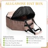 Wonderjune 2 Pcs Cowboy Hat Box for Storage Collapsible Sturdy