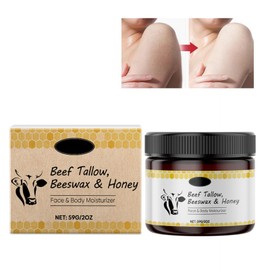 Face Tallow Balm Cream For Skin Care, 59 g Honey Balm Beef Tallow Cream Beef Tallow Cream for Body Beef Tallow Cream for Skin Care, Moisturising Cream for Face and Body