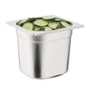 Vogue k992 stainless steel catering 1/6 container, 2.2 l capacity,