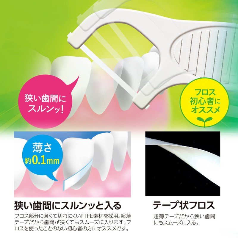 Ebis Daily Ultra Thin Smooth Floss, Pack of 50