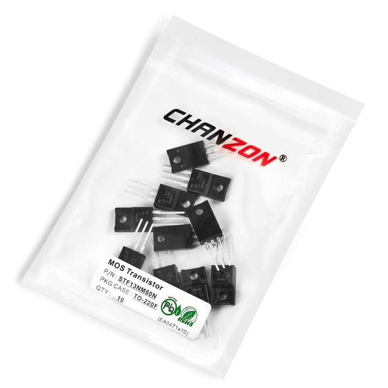 Chanzon STF13NM60N TO-220F Sic Mosfet Transistor Pack of 10