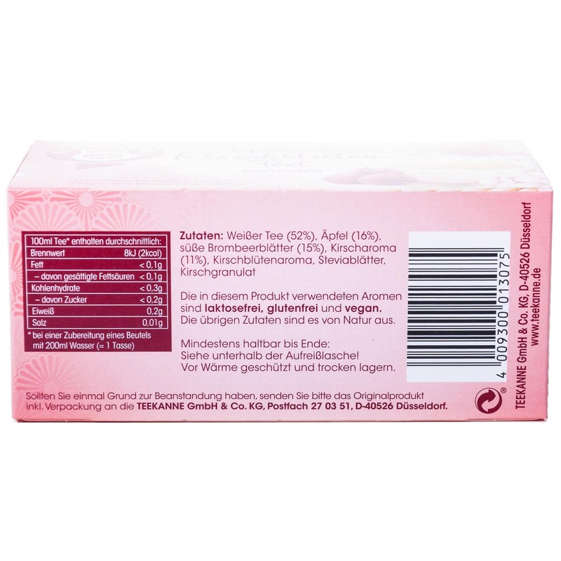 Teekanne Japanese Cherry Blossom Tea 20 Bags (6er Pack)