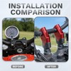 Universal Motorcycle Handlebar Riser 22mm Handle Bar Heightening Adapter Mount