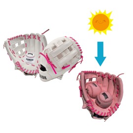 K KHLOK Sunlight-Changing Baseball Glove and Ball Set