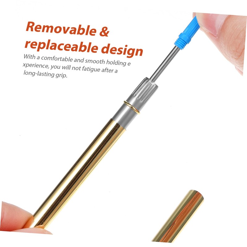 Operitacx Ballpoint Pen Set 6 Pieces Metal Pens for Writing