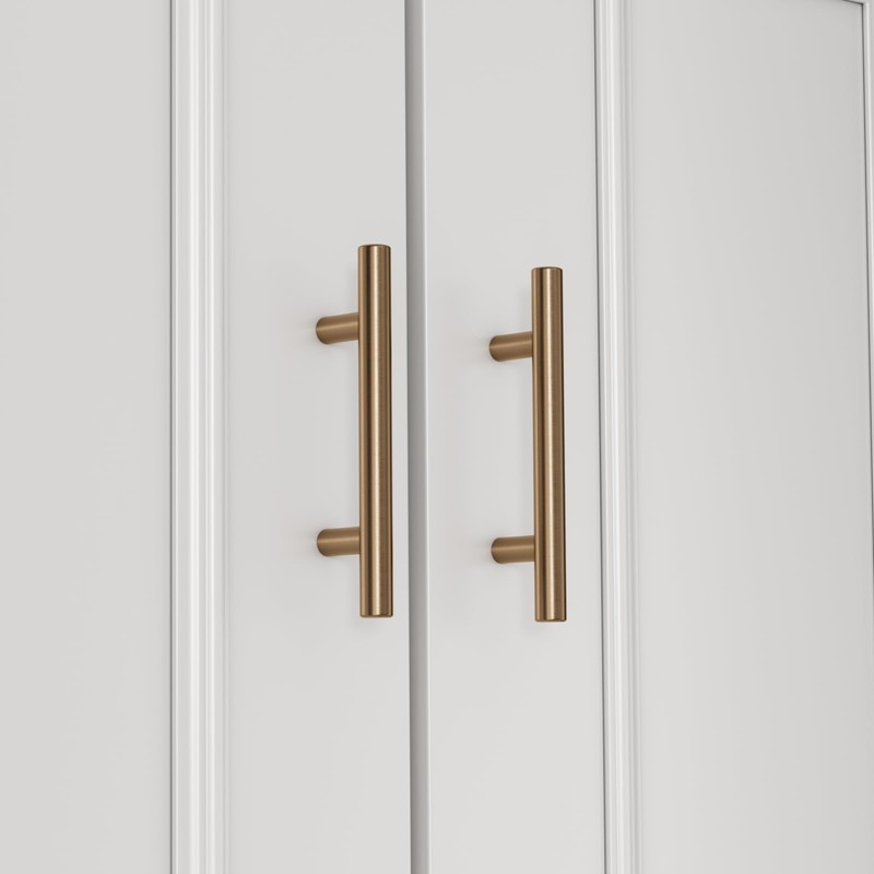 goldenwarm 10 Pack Champagne Bronze Drawer Handles 76mm Hole Centers