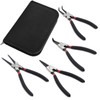 4 Pack 7" Snap Ring Pliers Set with Storage Pouch,Heavy