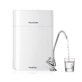 PureDrop CUW4 Tankless 0.01μm Compact Ultra-Filtration Under Sink Water Filter System, 4-Stage High Capacity for Sink, RV, and More, White