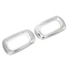 Pair Side LED Marker Light Covers Chrome Bezels Waterproof Heat