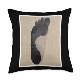 Bare Foot Of Monk Minh Tue - Walking Barefoot Throw Pillow