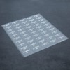 Label Tek Plastic Sweetened Tea Label - Clear with White