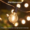 50Ft Outdoor Patio String Lights, G40 Clear String Lights with