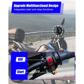 Right Handlebar Kill On Off Switch Fit for Hawk 250 Dirt Bike, Ignition On Off Starter Start Stop Button