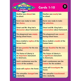 Super Duper Publications | Photo Synonyms Fun Deck | Vocabulary Card Deck | Word Meanings | Educational Learning Resource for Children