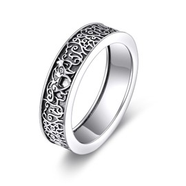 Cat Ring 925 Sterling Silver Filigree Cat Jewelry For Women Girls Birthday Gifts Hypoallergenic