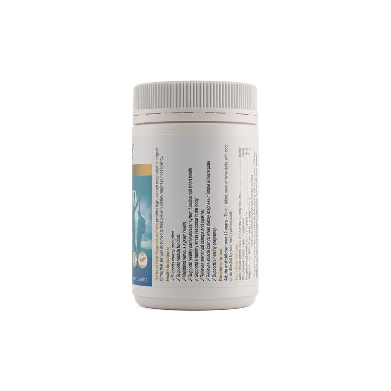 Herbs Of Gold Magnesium Forte 120 Tablets