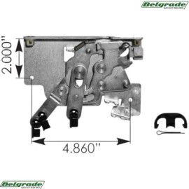 Automann HLK2468 Cabin Door Lock RH Kenworth K163-302RPAK
