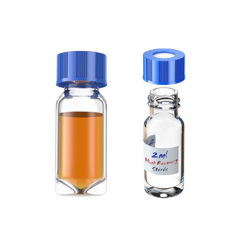 Biomed Solutions High Recovery Vial with 9-425 Screw Cap,Sterile Borosilicate