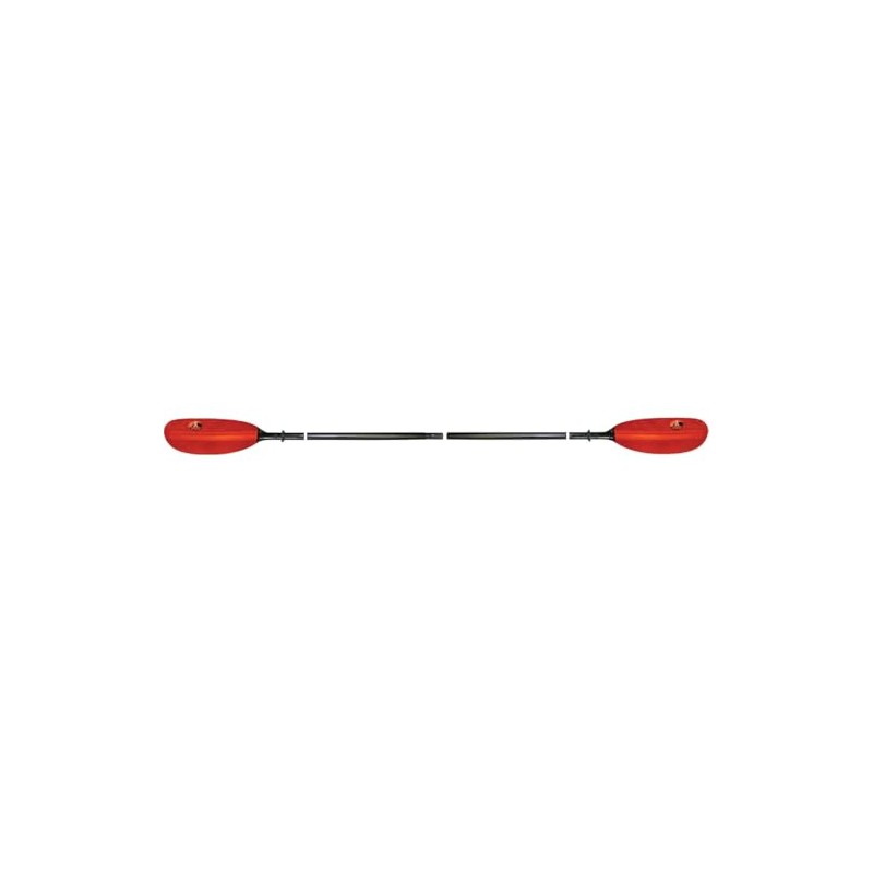 ADVANCED ELEMENTS 4-Part Fiberglass Kayak Paddle, Black/Red
