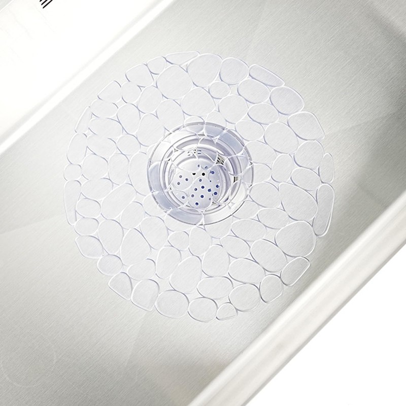1Pcs Transparent Sink Protector Mat, Sink Protector, Non-Slip, Fast Draining