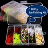 1500PCS/100PCS Premium Fishing Hooks, 10 Sizes Carbon Steel Fishing Hooks