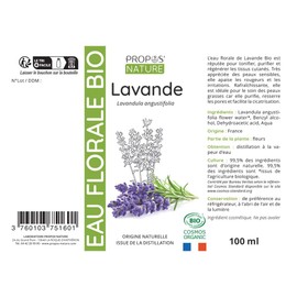 Hydrolat Lavender 100ml - Propos'Nature - Organic Certified