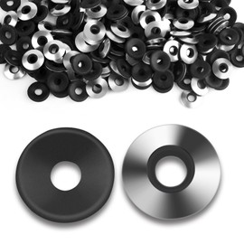 304 Stainless Steel Washers M6 with Rubber Seals - Pack of 250 EPDM Sealing Washers M6.3 x 16 mm Black - High Quality Rubber Washers for Screws, Rustproof, Dimensionally Stable