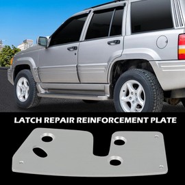 G-PLUS Door Latch Repair Reinforcement Plate Left Driver Side Compatible with Jeep Grand Cherokee ZJ 1993-1998