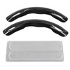 2PCS Steering Wheel Cover Carbon Fiber Pattern Comfortable Touch Delicate