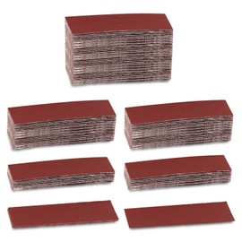 LEONTOOL 100Pcs Micro Detail Sander Paper Kit 3.5x1.2 Inch Hook and Loop Sandpaper Strips 240 Grit, Micro Finishing Sander Paper Detail Sander Refills for DIY Crafts Wood Tight Narrow Spaces Polishing