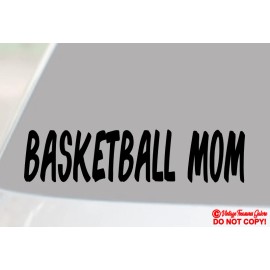 Oracal BASKETBALL MOM Vinyl Decal Sticker Rear Window Bumper FUNNY PROUD SPORTS FAMILY