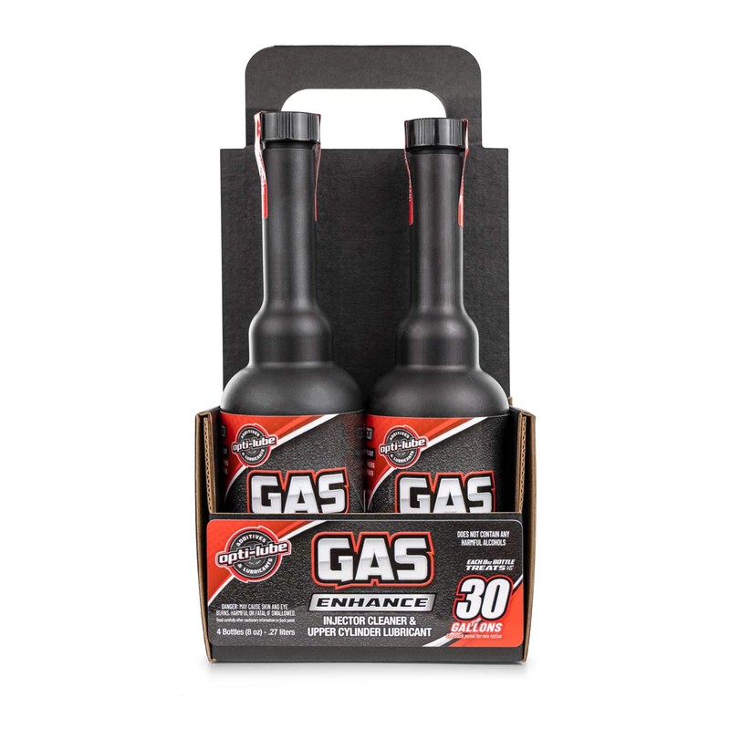 Opti-Lube Gas Enhance Fuel ADDITIVE: 8OZ 4 Pack Long Neck