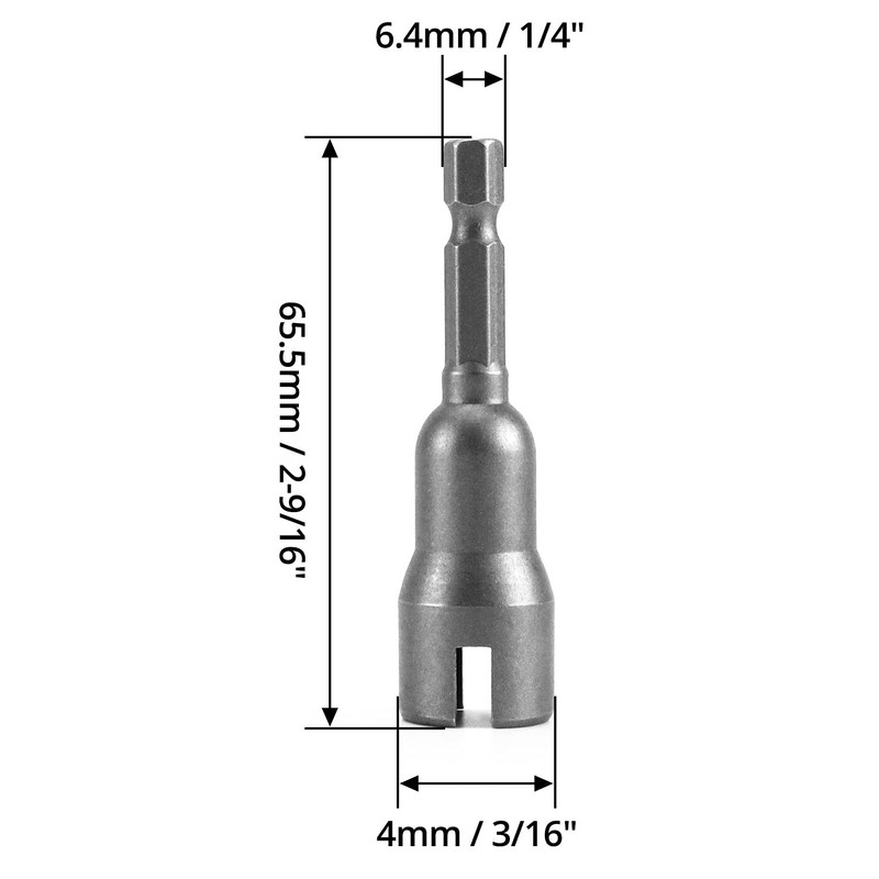 QWORK® Power Wing Nut Driver , Slot Wing Nuts Drill
