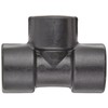 Banjo TEE075 Polypropylene Pipe Fitting, Tee, Schedule 80, 3/4" NPT