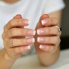 CoolNail Uñas postizas francesas de color rosa y nude blancas